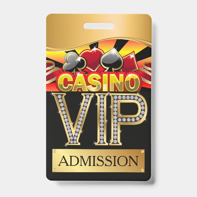 CASINO VIP Lanyard BADGE ID Badge (Front)