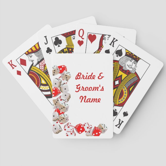 Casino Wedding deck of Playing Cards Favours (Back)