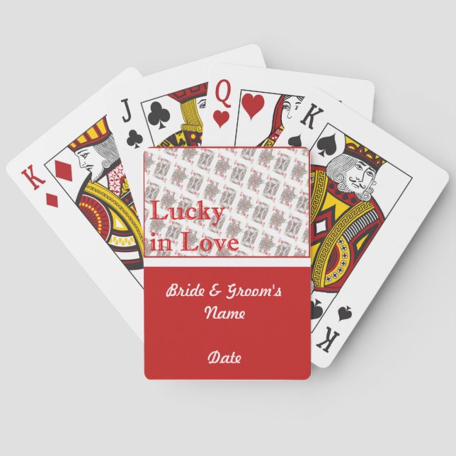 Casino Wedding deck of Playing Cards Favours (Back)