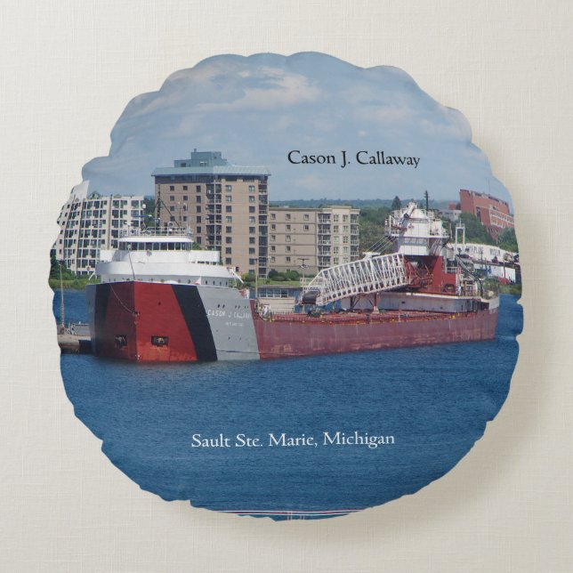 Cason J. Callaway double sided round pillow (Front)