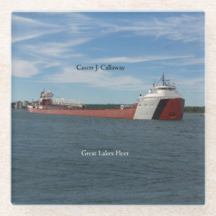 Cason J. Callaway glass coaster