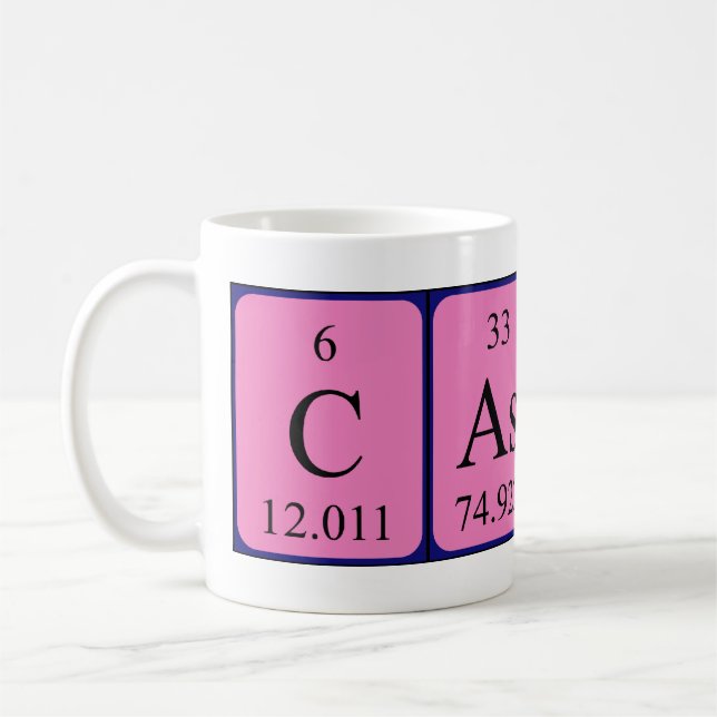 Cason periodic table name mug (Left)