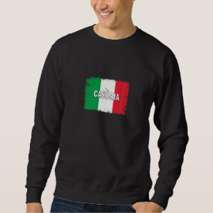 Casoria Italy City With Italian Flag Sweatshirt