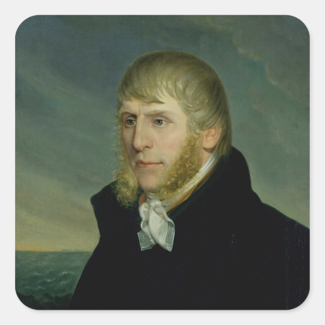 Caspar David Friedrich  c.1810-20 Square Sticker (Front)