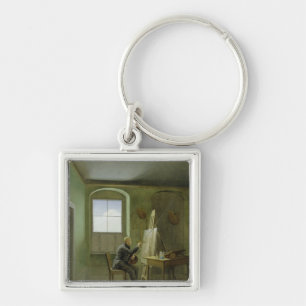Caspar David Friedrich in his studio, 1811 Key Ring