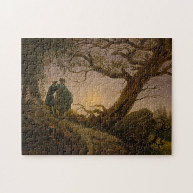'Caspar David Friedrich' Painting Jigsaw Puzzle (Horizontal)