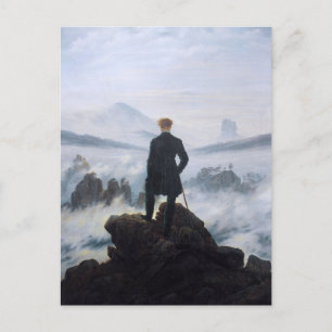 CASPAR DAVID FRIEDRICH - Wanderer above the sea Postcard