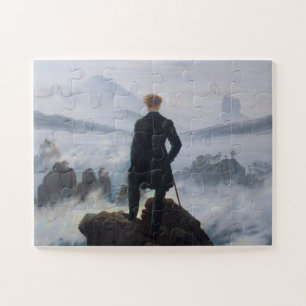Caspar David Friedrich, Wanderer  the Sea of fog Jigsaw Puzzle