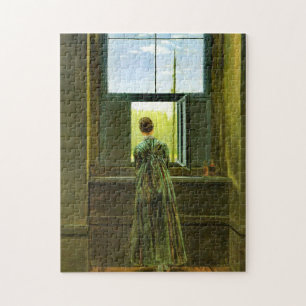 Caspar David Friedrich Woman at a Window Jigsaw Puzzle
