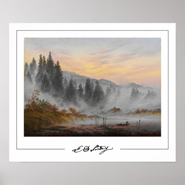 Caspar David Friedrich Zedign Art Poster #16 (Front)