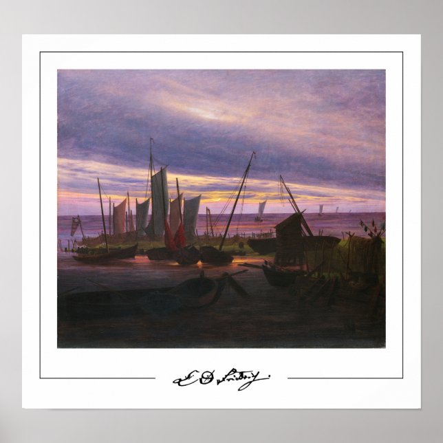 Caspar David Friedrich Zedign Art Poster #55 (Front)