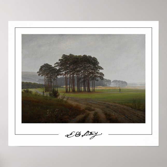 Caspar David Friedrich Zedign Art Poster #57 (Front)