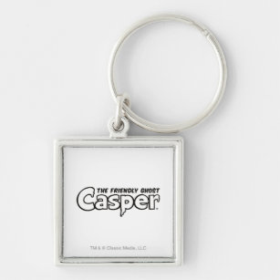 Casper Black Outline Logo Key Ring