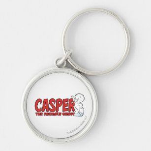 Casper the Friendly Ghost Red Logo 2 Key Ring