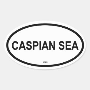 CASPIAN SEA OVAL STICKER