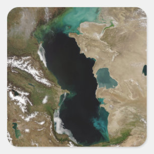 Caspian Sea Square Sticker