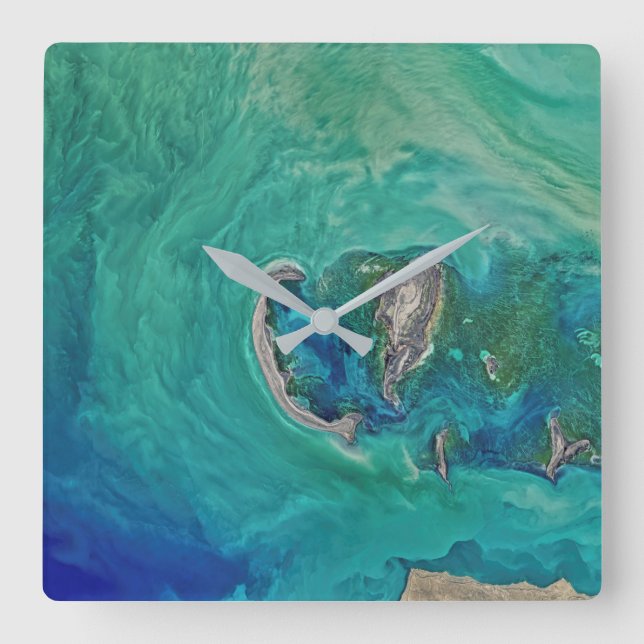 caspian sea square wall clock (Front)