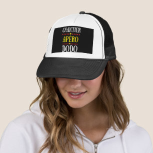 Casquette chantier apéro dodo trucker hat