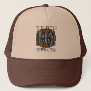 Casquette Tribute to 1961 generation anniversaire Trucker Hat