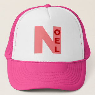 Casquette Trucker blanc/rose  NOEL Hat