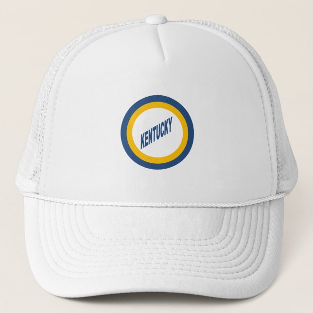 Casquette Trucker blanche  KENTUCKY Hat (Front)
