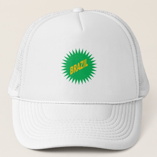 Casquette Trucker blanche  SOLEIL  BRAZIL Trucker Hat (Front)