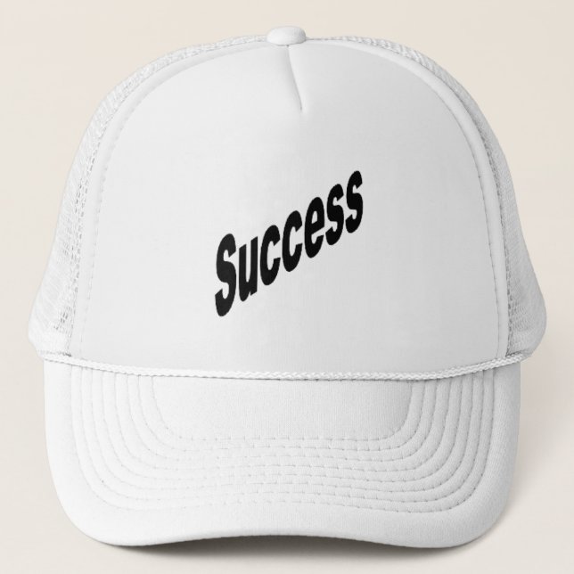 Casquette Trucker blanche  SUCCESS Trucker Hat (Front)