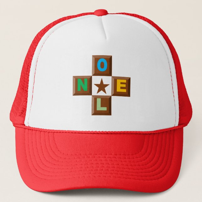 CASQUETTE TRUCKER NOEL CHOCOLAT STAR HAT (Front)