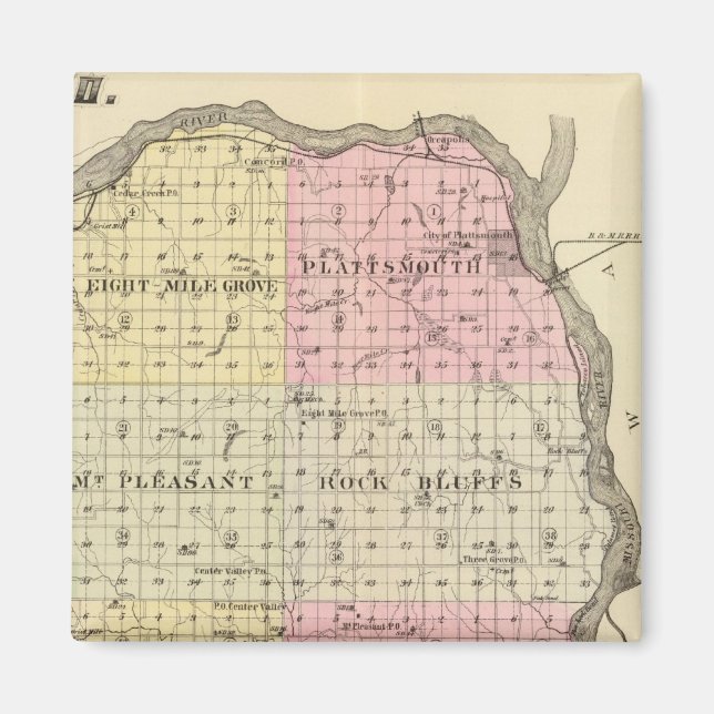 Cass County, Nebraska Magnet (Front)