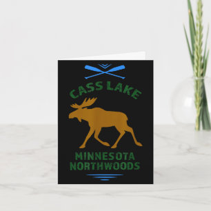Cass lake minnesota northwoods outdoors fishing  card