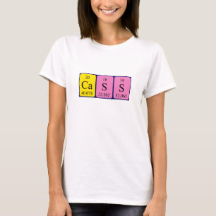 Cass periodic table name shirt