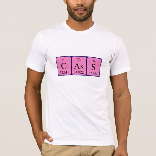 Cass periodic table name shirt (Front)