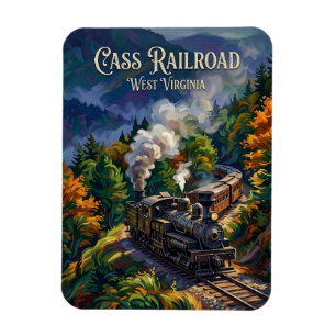 Cass Scenic Railroad State Park West Virginia Magnet