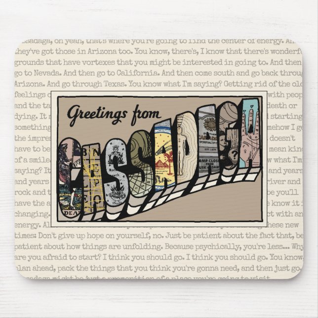 Cassadaga Clairaudience lyric  Mouse Pad (Front)