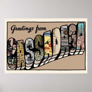 Cassadaga Postcard Poster