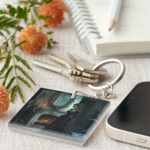 Cassandra Thinking Key Ring