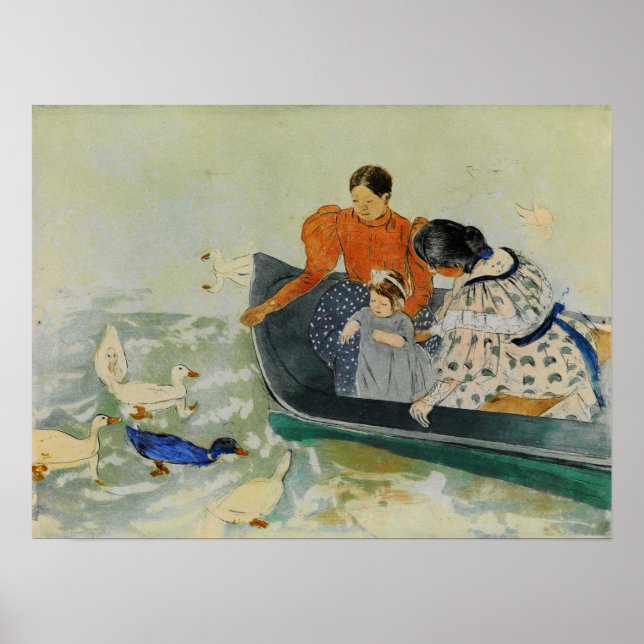 Cassatt - Feeding Ducks 1894 Poster (Front)