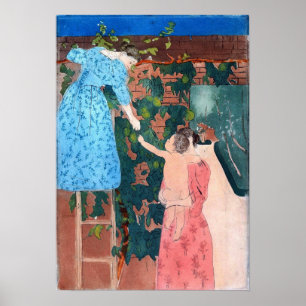 Cassatt - Gathering Fruit Poster