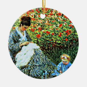 Cassatt - Mother and Sara Admiring Baby Ceramic Ornament