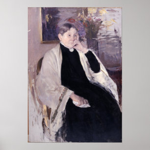 Cassatt - Mrs. Robert S. Cassatt Artist's Mother Poster