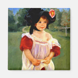 Cassatt - Spring, Margot Standing in a Garden Magnet