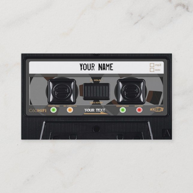 Cassette  Business Card (Front)
