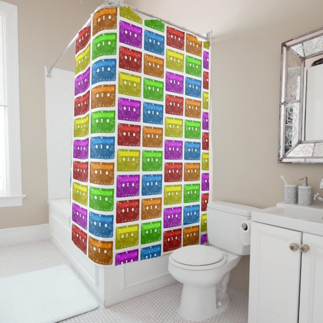 Cassette, I'm this old Shower Curtain (In Situ)