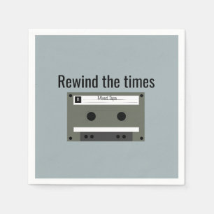 Cassette, Mixed Tape Napkin