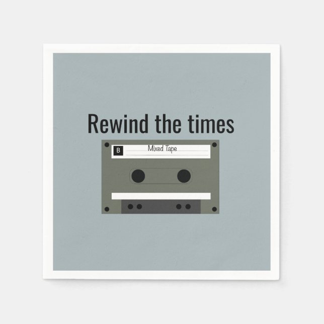 Cassette, Mixed Tape Napkin (Front)