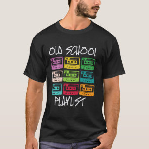 Cassette Tape 80s Old School Playlist Graphic Plus T-Shirt