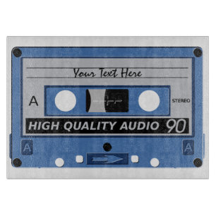 Cassette Tape custom cutting board