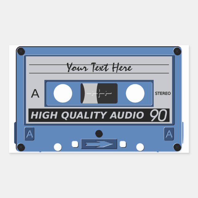 Cassette Tape custom stickers (Front)