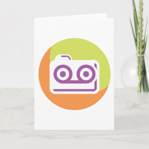 Cassette Tape Icon Vintage 80s 90s Style Music Card