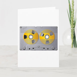 Cassette Tape Illustration Vintage Music Lover  Card